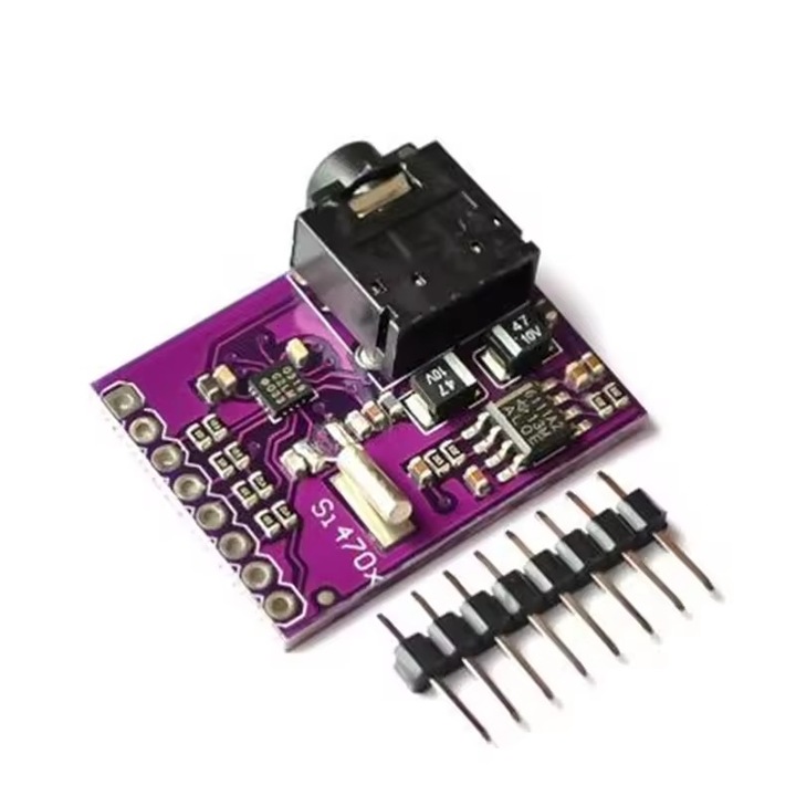 Modul evaluare Si4703 FM, amplificator, jack casti, 3.5mm