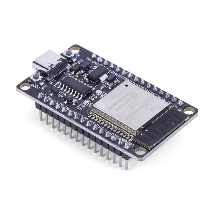 Placa de dezvoltare ESP-WROOM-32, WiFi + Bluetooth, 32-bit dual core, 52x29x15mm