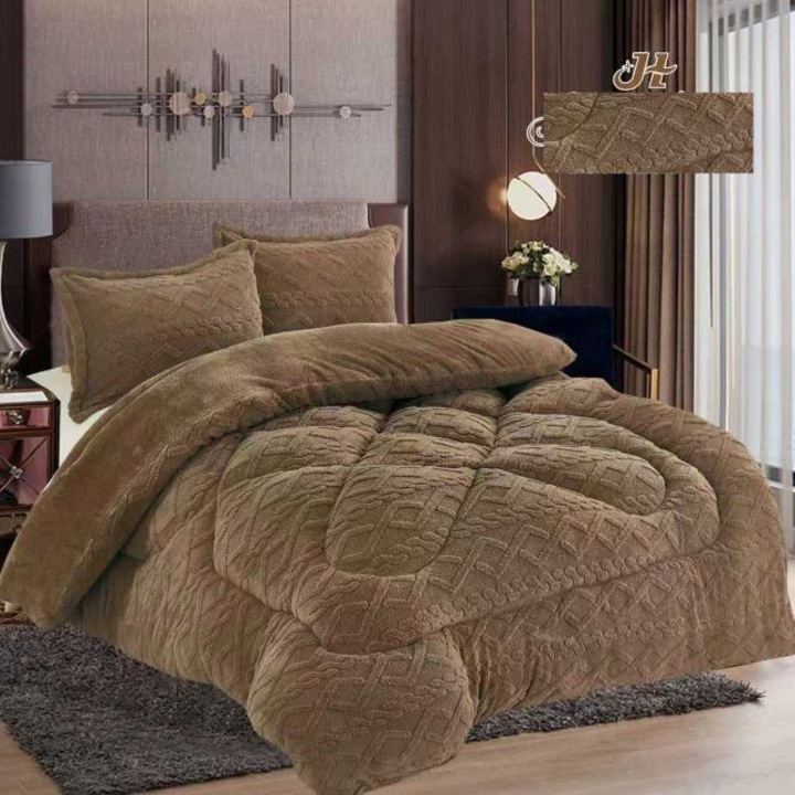 Set pilota cu fete de perna Casa de Vis, cocolino, 200x220cm, pat dublu