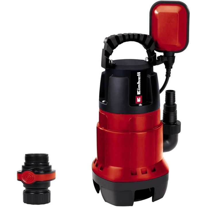 Помпа за мръсна вода Einhell Gc-Dp 7835 (780W, Ø35 мм твърди частици, дебит 15.700 л/ч, поплавък, дръжка за носене, навиване на кабела)