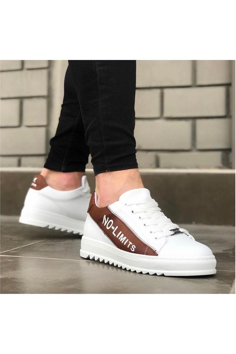 Férfi sportcipő, Ökológiai bőr, Wagon, 317118, Fehér, 40