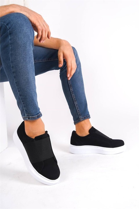 Férfi cipő, Velúr, Base, 407114, Fekete