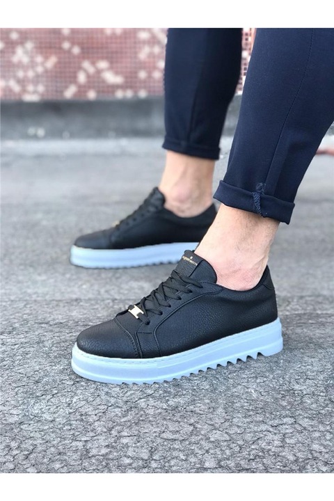 Férfi cipő, Öko bőr, Wagon, 385359, Fekete, 40