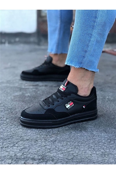 Férfi cipő, Öko bőr, Wagon, 358123, Fekete, 40