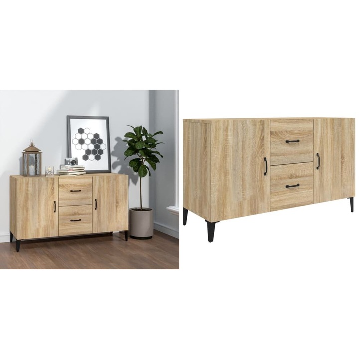 Servanta, stejar sonoma, 100x36x60 cm, lemn compozit