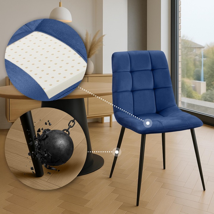 Scaun de masa Antibes albastru