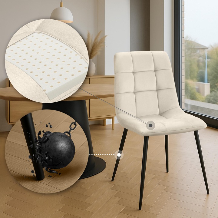 Scaun de masa crem Antibes