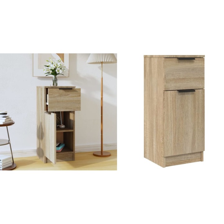 Dulap, stejar sonoma, 30x30x70 cm, lemn compozit