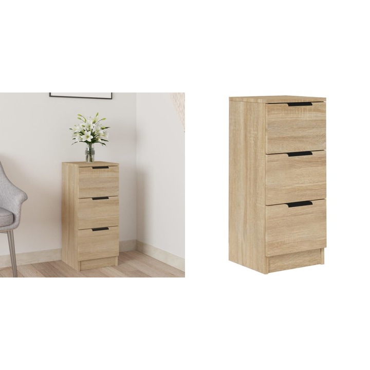 Dulap, stejar sonoma, 30x30x70 cm, lemn compozit