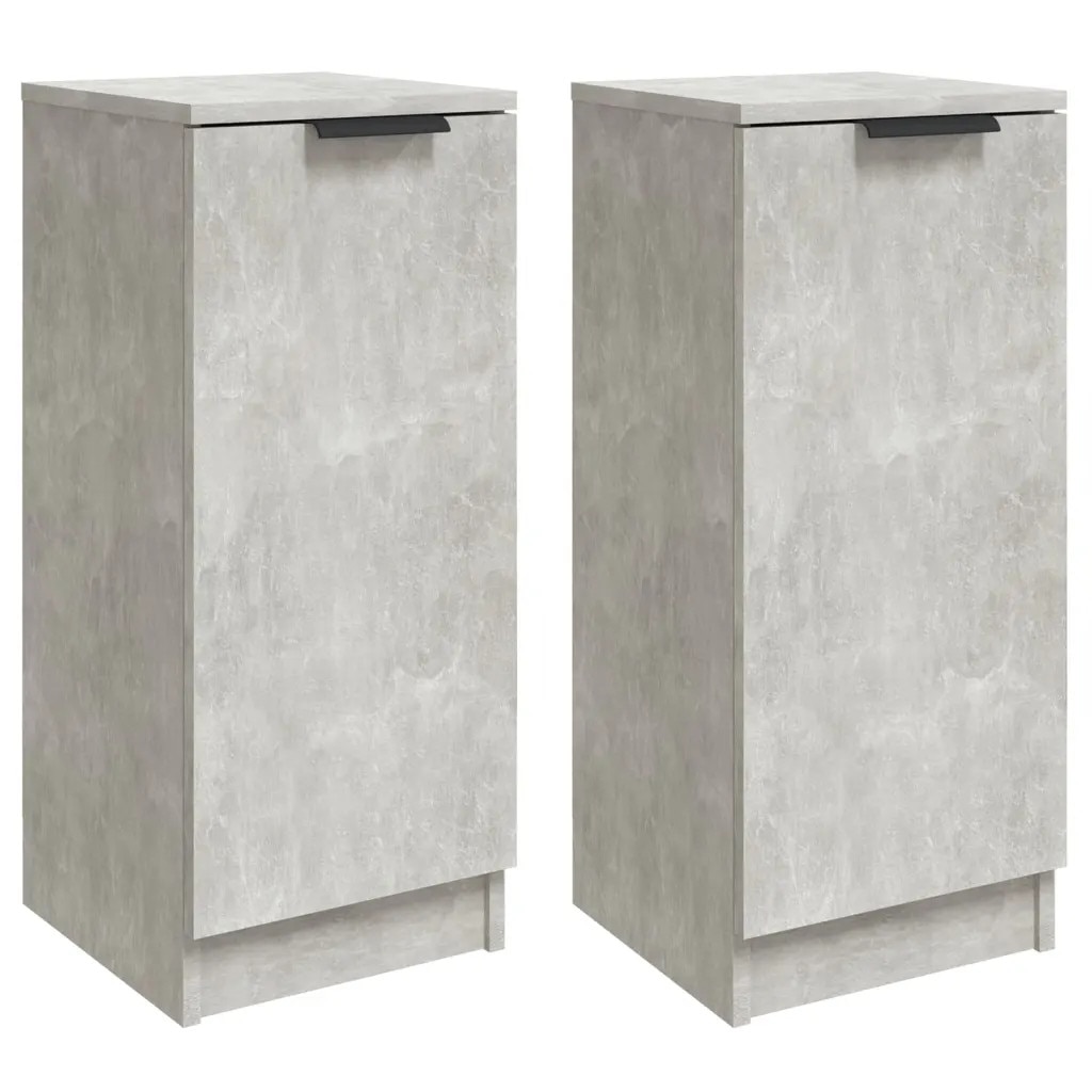 Set 2 Dulapuri, Gri beton, 30x30x70 cm, lemn compozit - eMAG.ro