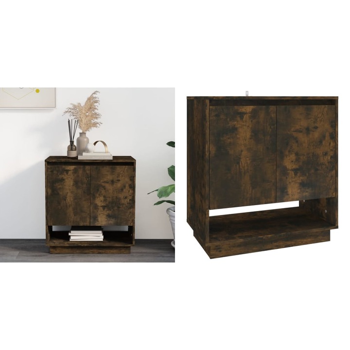 Servanta, stejar fumuriu, 70x41x75 cm, PAL