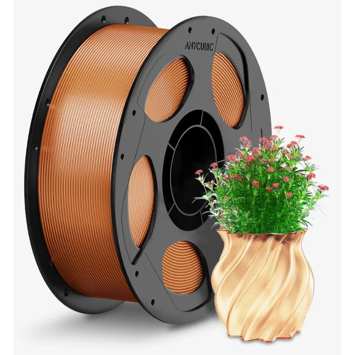 Filament, Anycubic PETG, 1kg, Maro transparent, 3D nyomtatóhoz