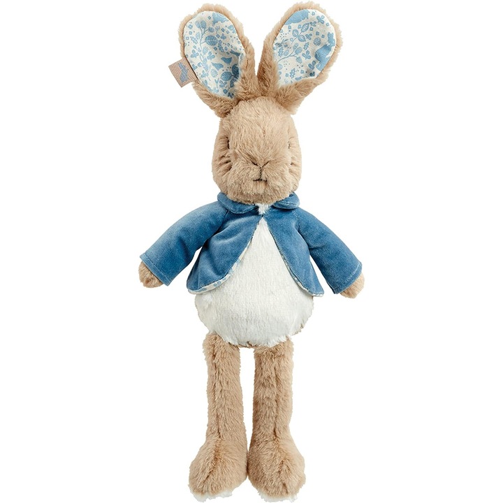 Rainbow Designs Официална колекция Beatrix Potter Signature Peter Rabbit Deluxe - Подаръци за новородени - Плюшена играчка за малки деца - Сладко плюшено животно - Официална играчка зайче - Плюшена играчка