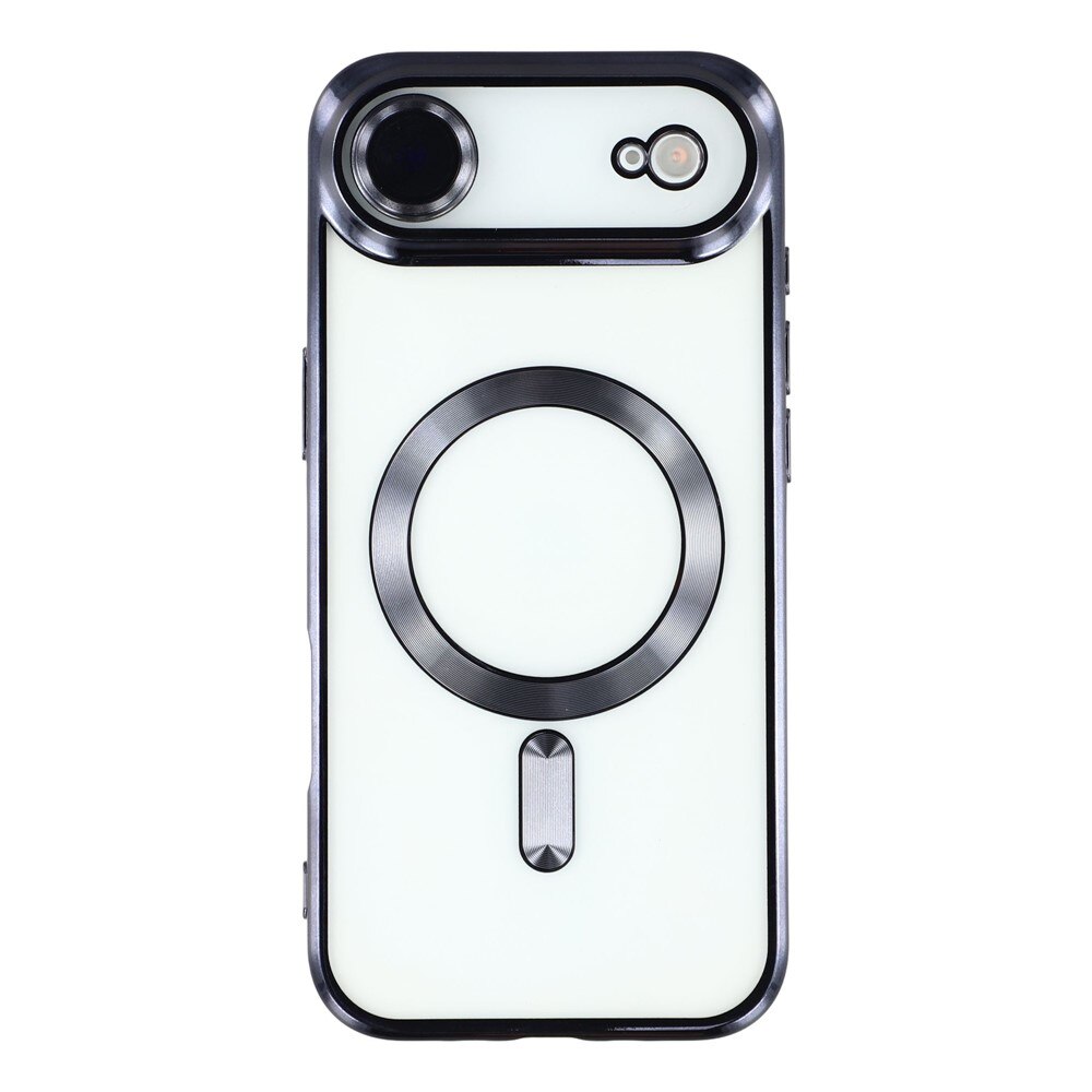 Husa compatibila cu IPhone 17 Air, ALC MOBILE, pentru telefon mobil cu protectie pentru camera, Tehnologie MagSafe, rezistenta la socuri, contur Negru