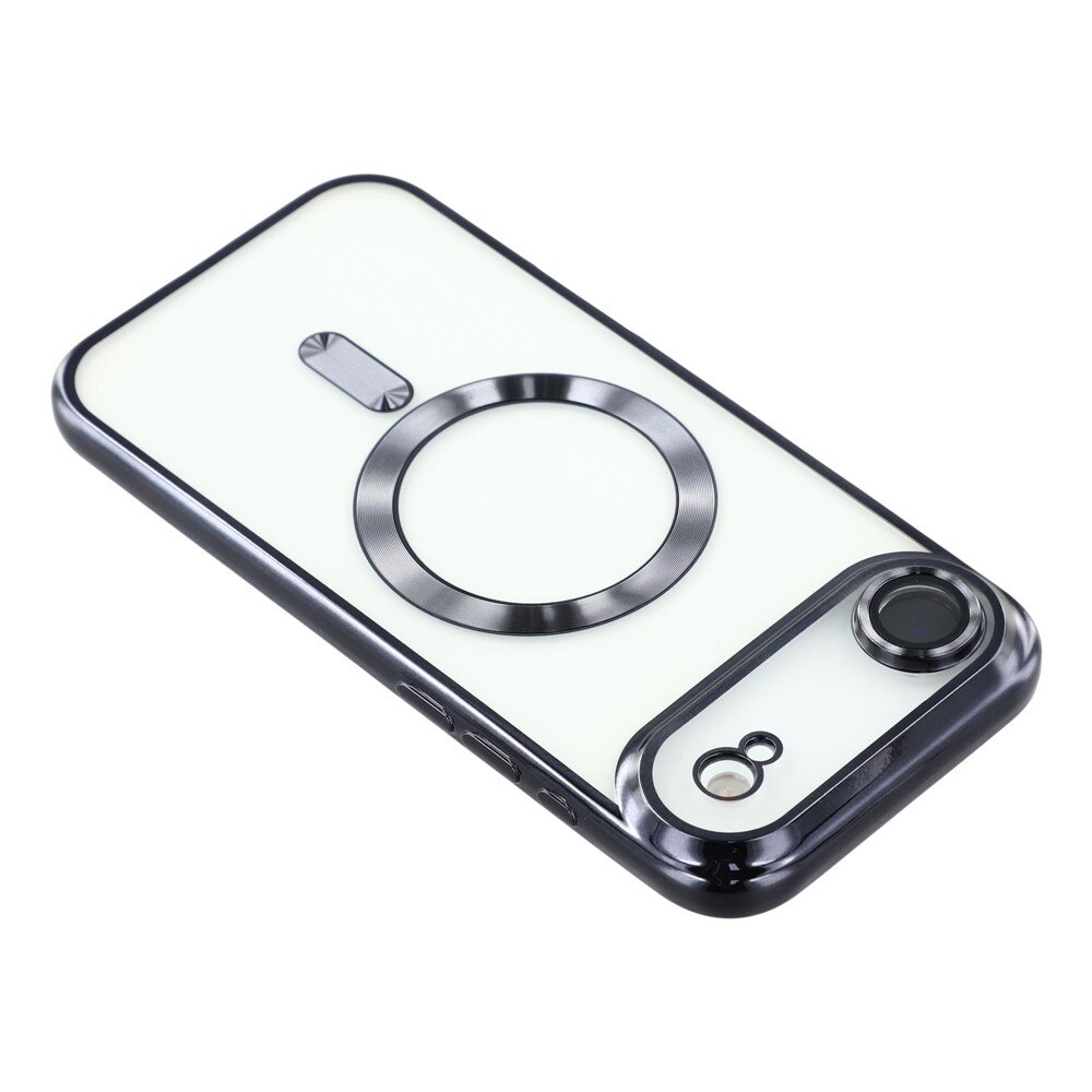 Husa compatibila cu IPhone 17 Air, ALC MOBILE, pentru telefon mobil cu protectie pentru camera, Tehnologie MagSafe, rezistenta la socuri, contur Negru
