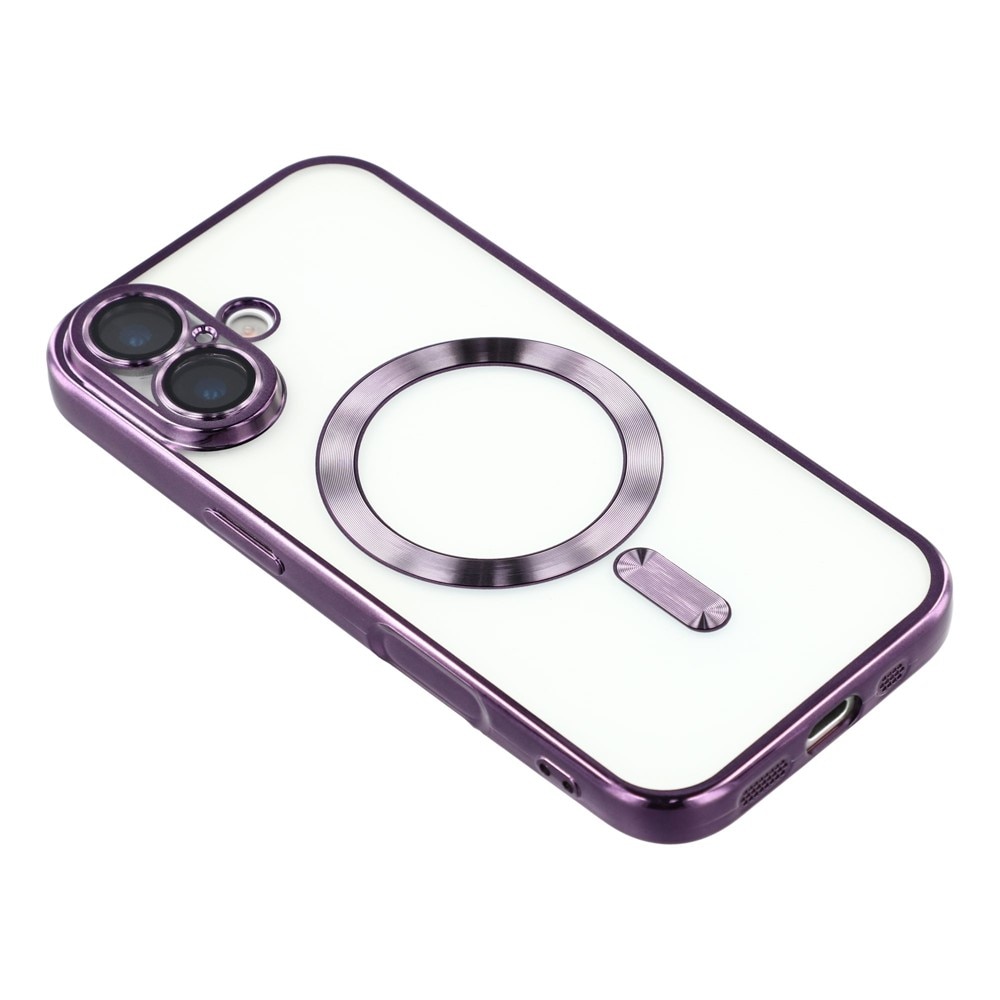 Husa compatibila cu IPhone 17, ALC MOBILE, pentru telefon mobil cu protectie pentru camera, Tehnologie MagSafe, rezistenta la socuri, contur Mov