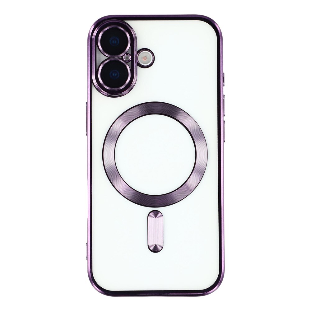 Husa compatibila cu IPhone 17, ALC MOBILE, pentru telefon mobil cu protectie pentru camera, Tehnologie MagSafe, rezistenta la socuri, contur Mov