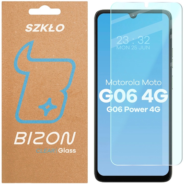 Стъклен протектор, Bizon Glass Clear 2 За Motorola Moto G06 4G / G06 Power 4G