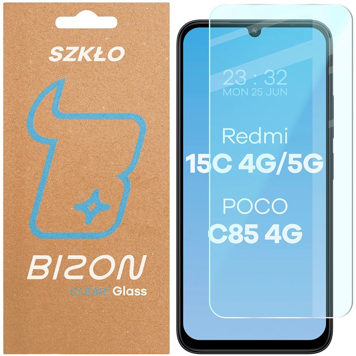 Стъклен протектор, Bizon Glass Clear 2 За Xiaomi Redmi 15C 4G/5G / Poco C85 4G