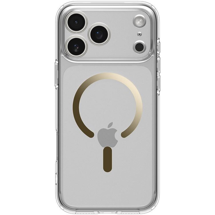 Husa pentru iPhone 17 Pro Max - Spigen Ultra Hybrid MagSafe - Clear/Gold