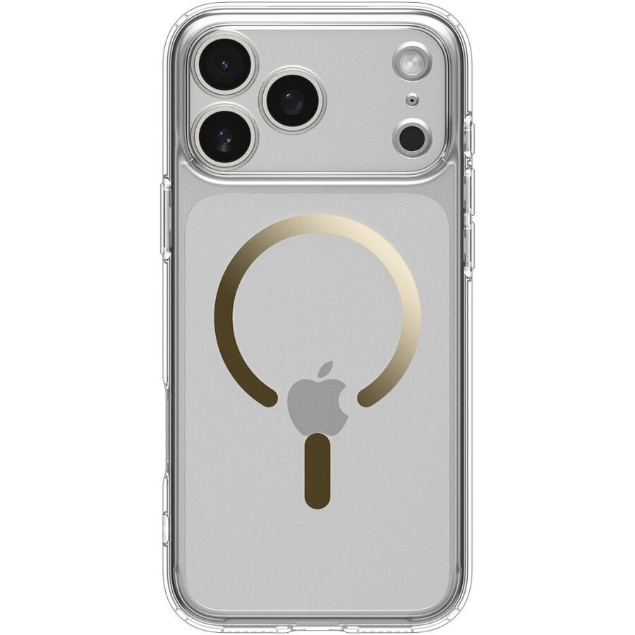Husa pentru iPhone 17 Pro Max - Spigen Ultra Hybrid MagSafe - Clear/Gold