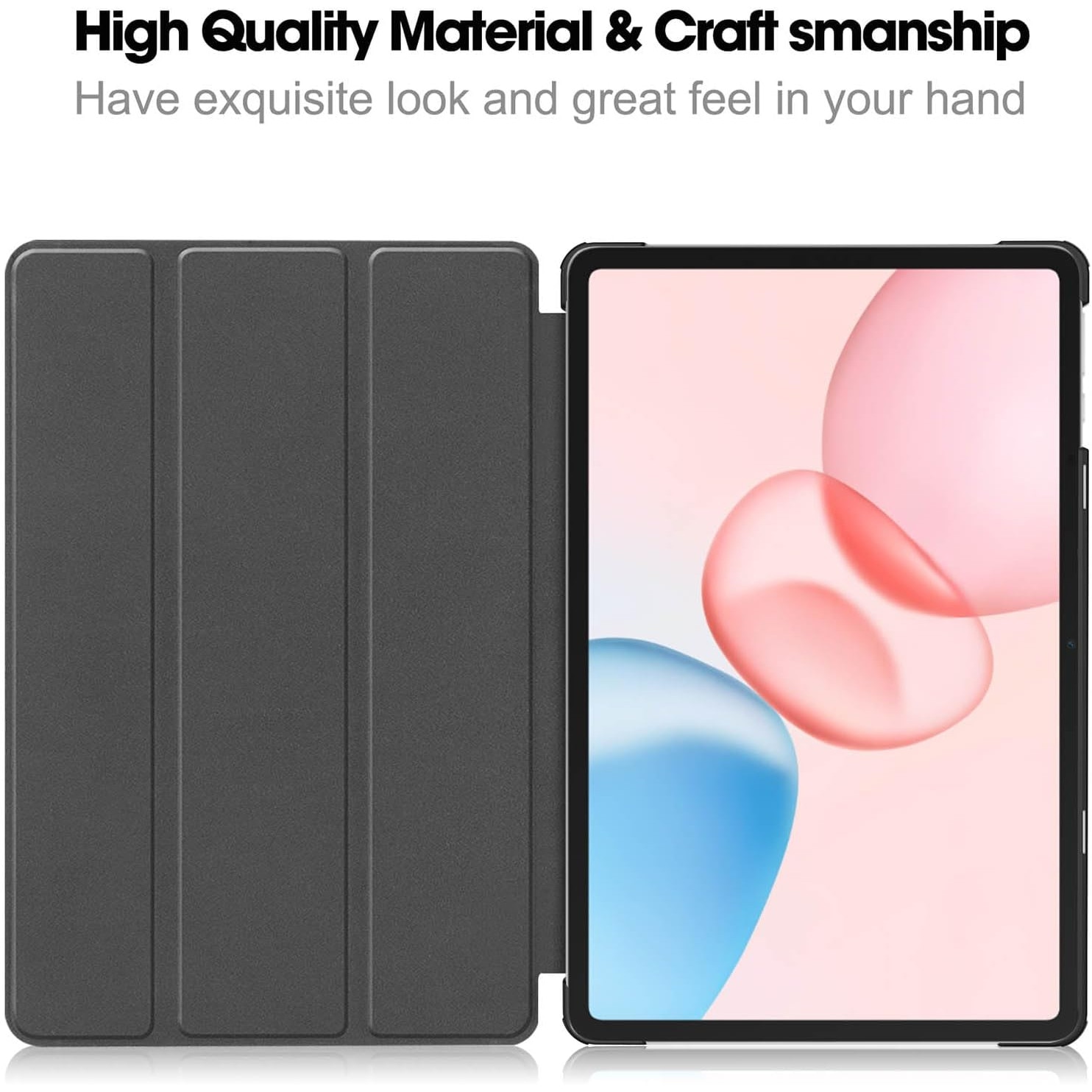 Husa Sigloo pentru tableta Honor Pad 10, 12.1" (2025), – Slim, Tri-Fold Magnetic, Piele Ecologica, Stand Reglabil, – Burgundy