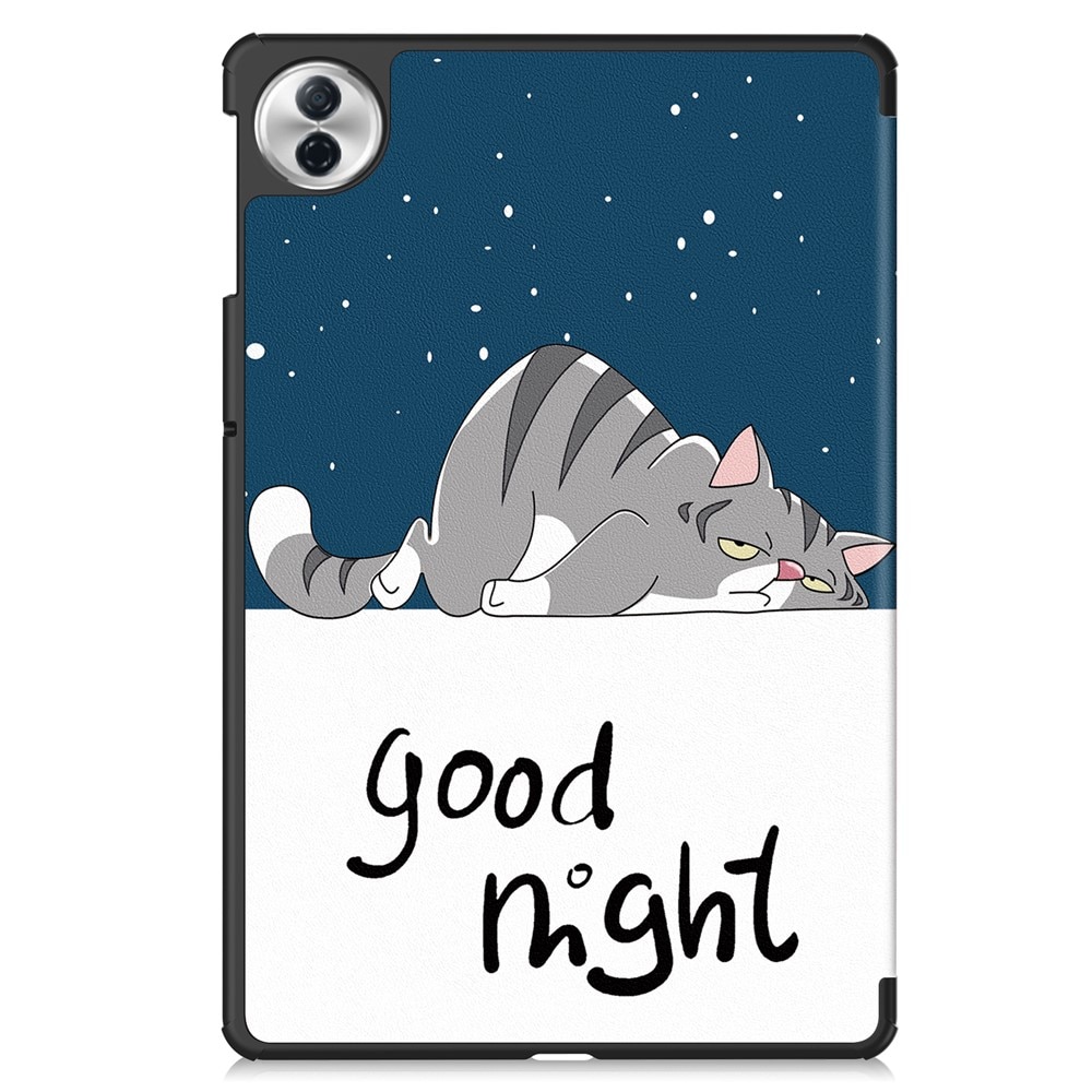 Husa Sigloo pentru tableta Honor Pad 10, 12.1" (2025), – Slim, Tri-Fold Magnetic, Piele Ecologica, Stand Reglabil, – model Lazy Cat