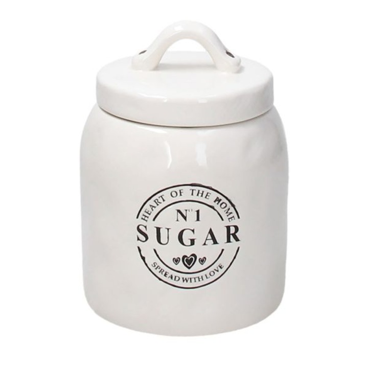 Recipient zahar portelan cu capac 11X16 Tognana