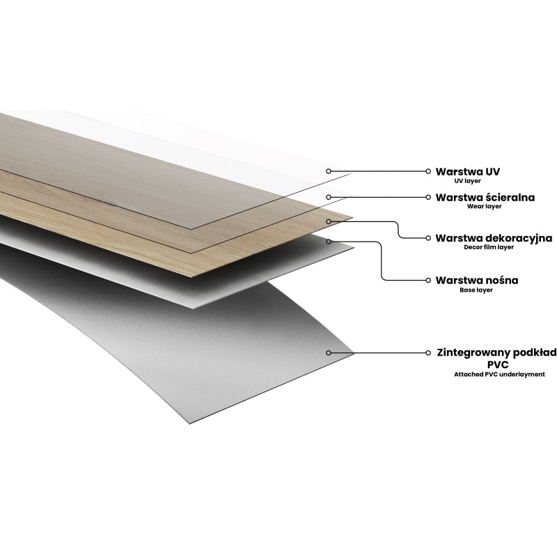 Panouri vinilice Mexen Palmdale 1227x187mm, 2, 5mm grosime, suport