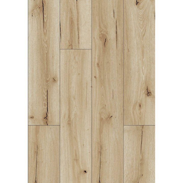 Lambriu din vinil Mexen Sun Valley 1227x187mm, 2, 5mm grosime, 4 V-Fuga, Stejar