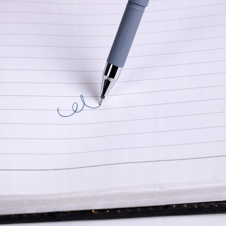 Set 4 pixuri cu cerneala albastra, functie de stergere, model cu animalute, grosime scriere 0.35 mm, multicolor, 14.5x1.5 cm, 4 rezerve incluse, Dactylion®