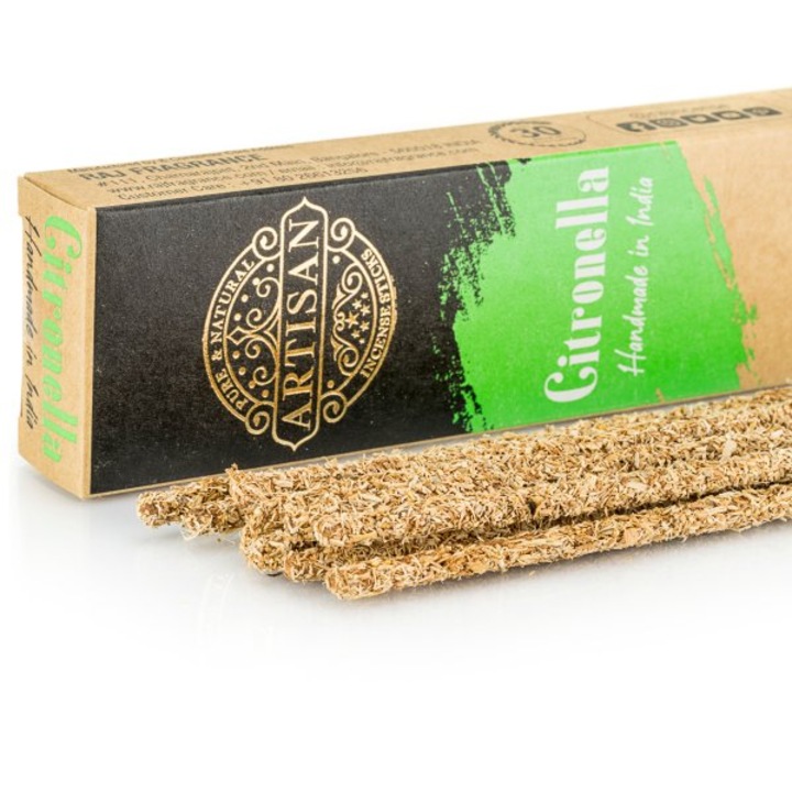 Set de 10 betisoare camera Artisan Palo Santo, Citronella, 2 ore ardere, ingrediente naturale