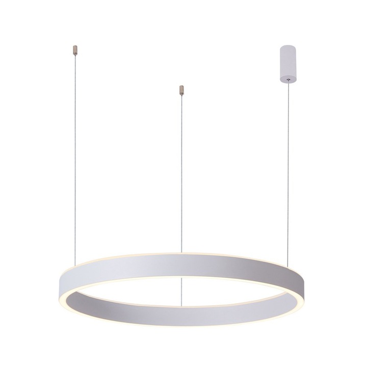 Lustra LED 80W BRASCO UP DOWN, alb, dimabil, 3000K-4000K, 4200 lumeni, pentru interior