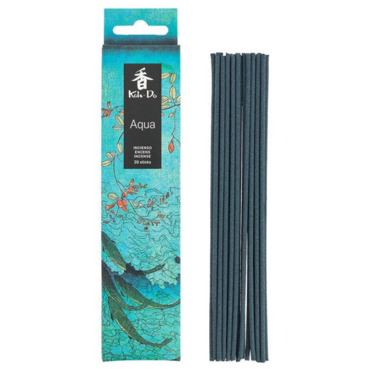 Set 20 betisoare parfumate Nippon Kodo, Aqua, parfum proaspat si floral