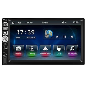Navigatie universala 7 inch 1DIN CarPlay, Android Auto, Bluetooth 5.1, Camera de Marsarier Inclusa