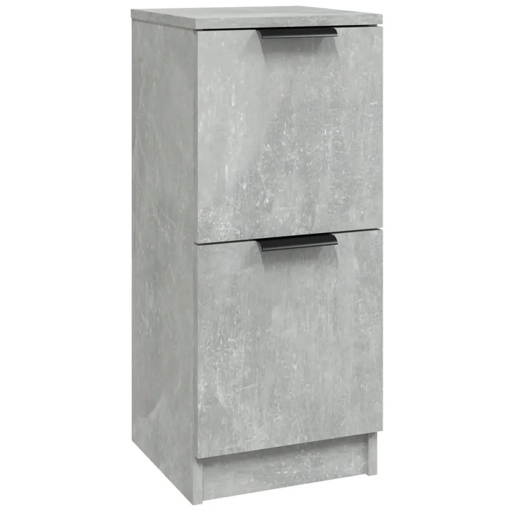 Dulap, gri beton, 30x30x70 cm, lemn compozit