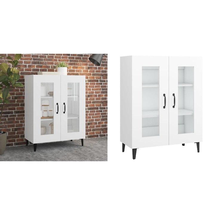 Dulap, alb, 69, 5x34x90 cm, lemn compozit