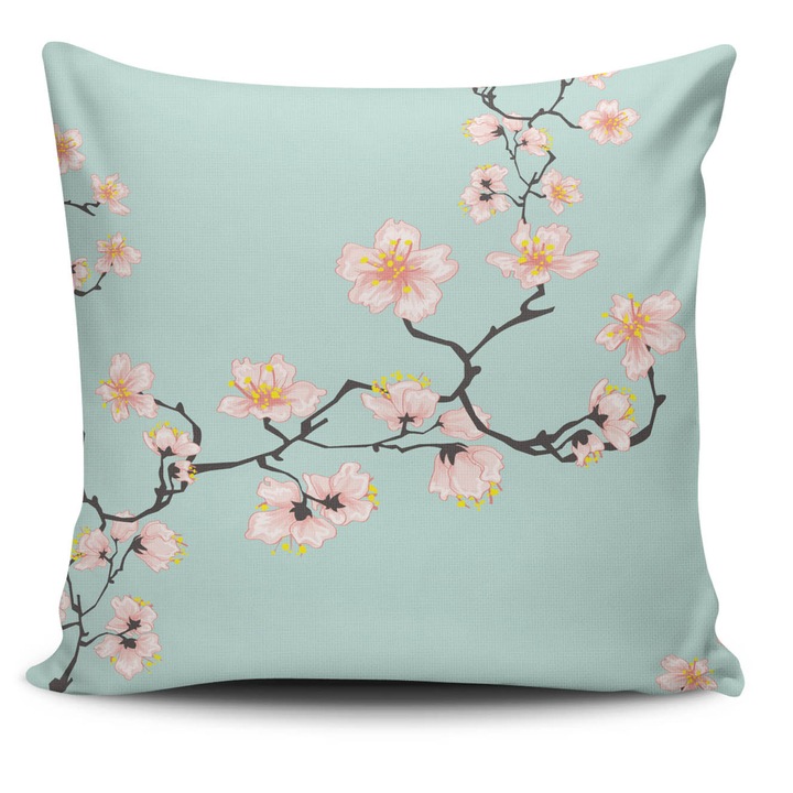 Perna decorativa Asir 43x43 cm flori de cires