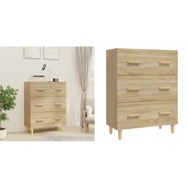 Servanta, stejar sonoma, 70x34x90 cm, lemn prelucrat