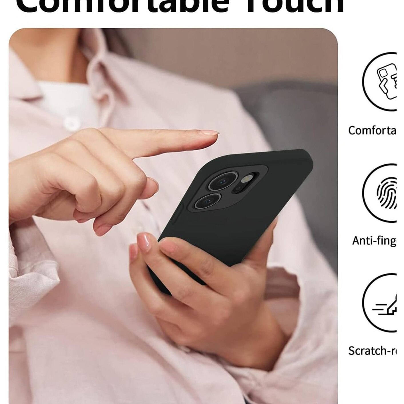 Husa pentru Oppo Reno 14F, 14FS 5G Liquid Silicone, subtire, captusita cu microfibra, anti amprenta, protectie camera foto, fucsia