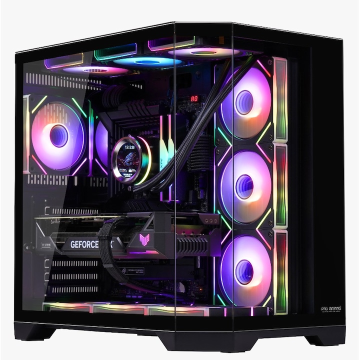Sistem Desktop Pc Gaming Banshee AMD Ryzen 5 7600X pana la 4.7Ghz, 32GB RAM DDR5, 1TB SSD, Placa Video RTX 5060 8GB, GDDR7, Wi-Fi 6, Windows 11 Home