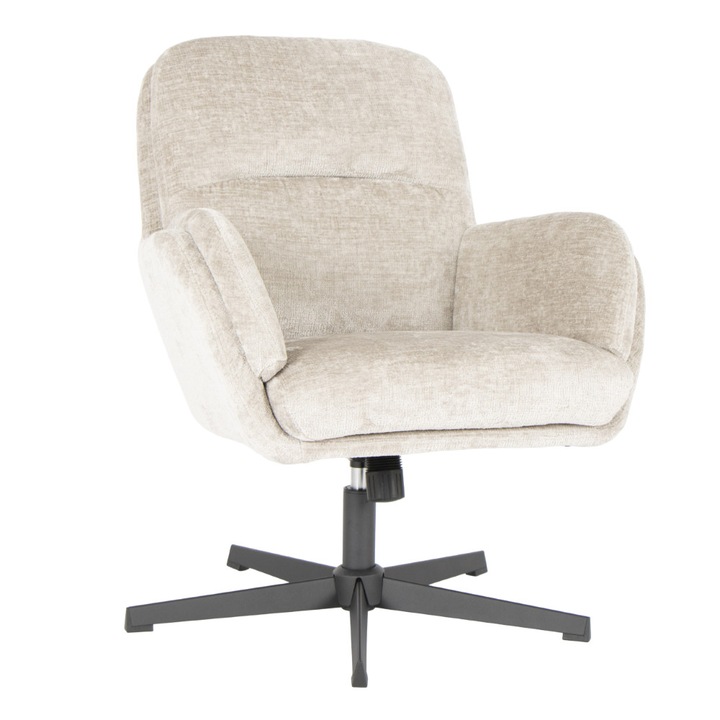 Casa Vital pihenőfotel, taupe, dupla párnázással, forgatható