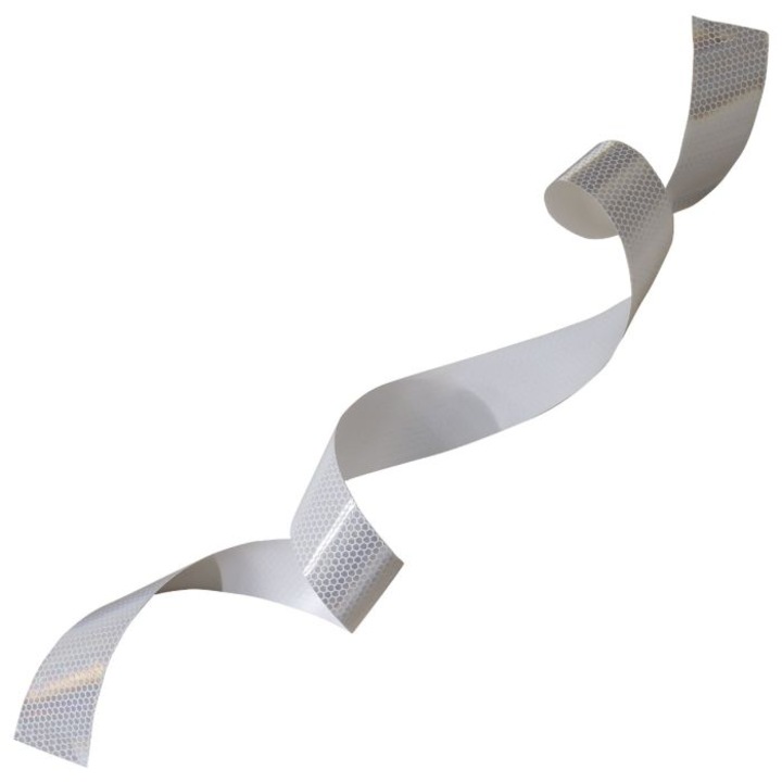 Fehér, fényvisszaverő PVC fólia, 5cmx1m
