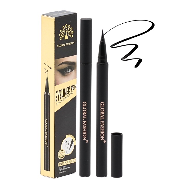 Eyeliner Global Fashion, Negru