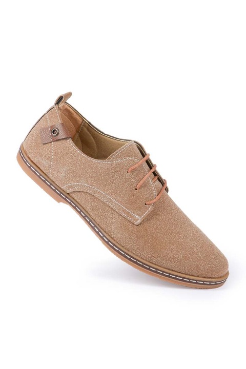 Férfi cipő, Velúr, Base, 261107, Bézs, 40