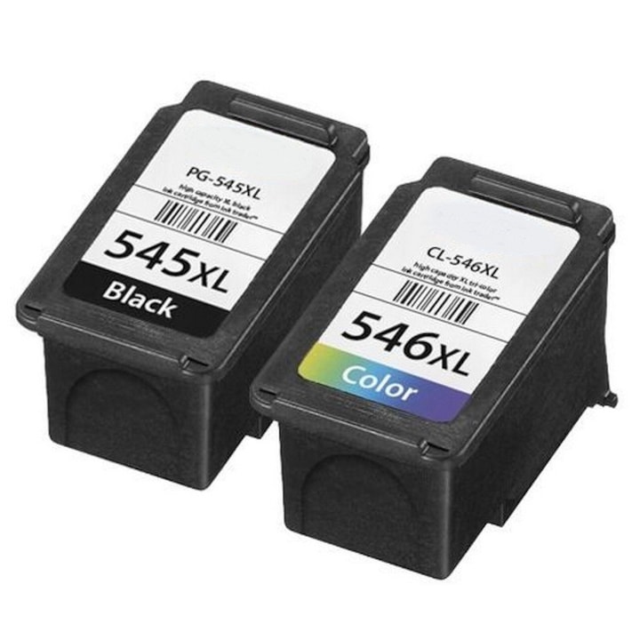 Set 2 cartuse cerneala HQ-WB, Canon PG-545XL, PG-546XL, negru si color, capacitate 700 de pagini