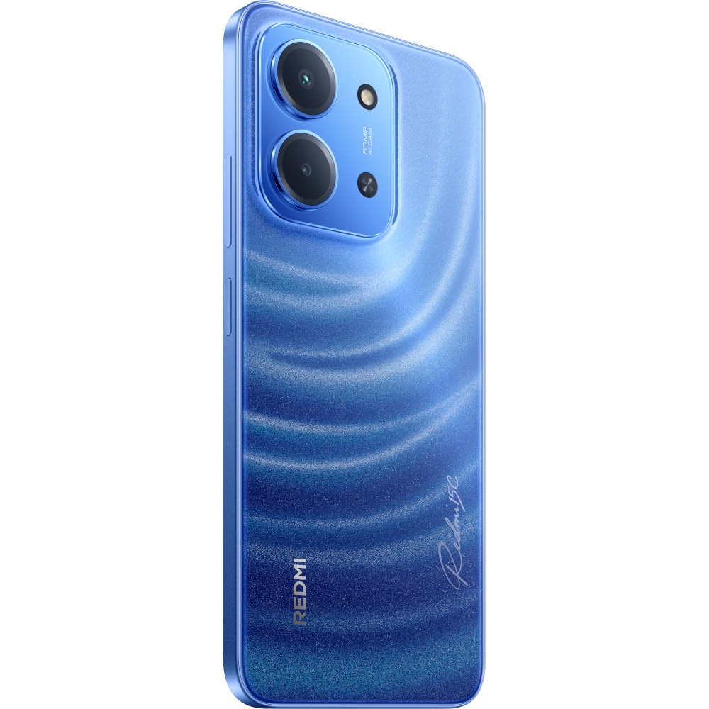 Telefon mobil Redmi 15C, 128GB, 4GB RAM, Dual SIM, Moonlight Blue & Woven Strap Ring