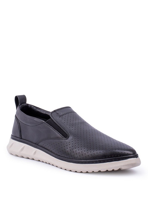 Обувки за мъже, Eстествена кожа, Base, 382639, Черно