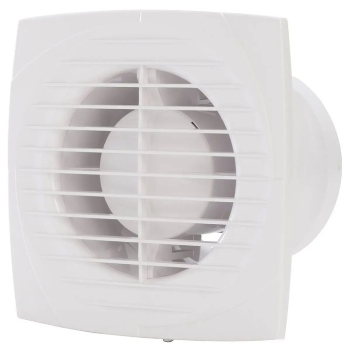 Ventilator extractie de baie Equation D, 100mm, 86m/h, Alb