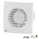 Ventilator extractie Equation D100mm, alb, 72m/h, silențios, cu timer